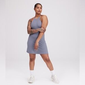 Girlfriend Collective Undress in Sea Glass with Shorts Athletic Dress Size Large